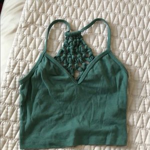 Truly Madly Deeply teal tank top